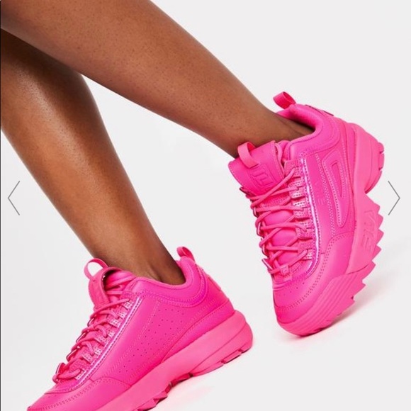 fila disruptor fuchsia